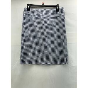 Donna Ricco women’s navy/white 8 skirt pencil
